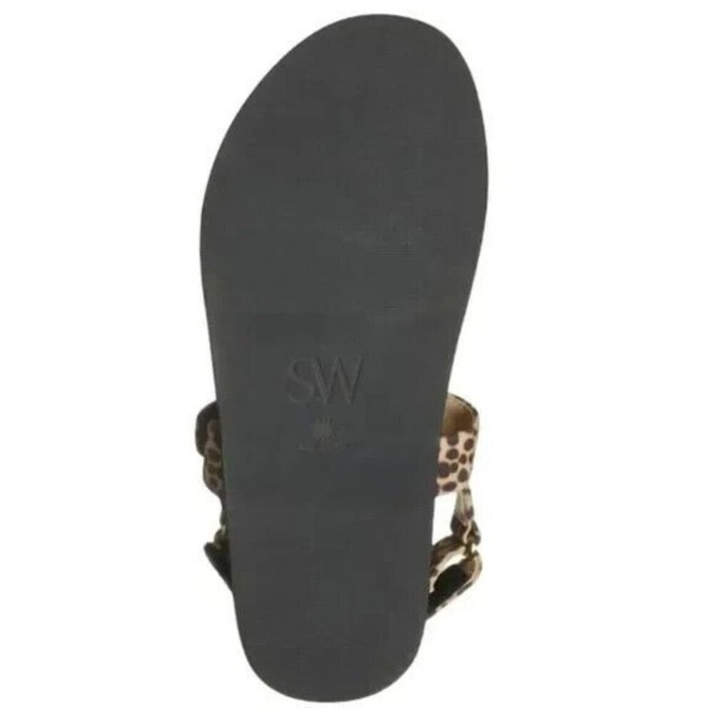 Stuart Weitzman Vail Sport Sandal Mini Cheetah Suede Sandals 39.5 EU 9 US - Picture 6 of 6